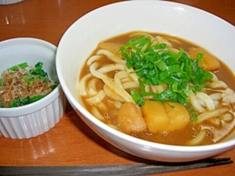 おでんの残りでカレーうどん